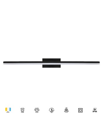 MORNE * APLIQUE IP44 NEGRO 20W